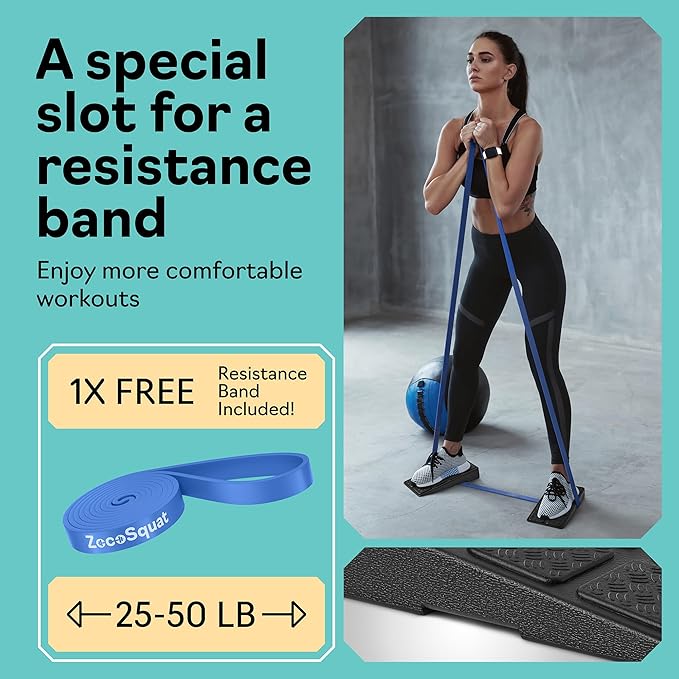 Squat Wedge - Squat Wedge Block 520 LBS Weight Capacity - Slant Board for Calf Stretching - Calf Stretcher Slant Board - yoga blocks-StrideForce Fitness