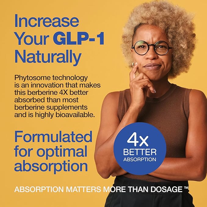 Berberine - High Absorption - 2200mg Equivalent - Herbal Supplement - Lower Blood Glucose - Helps Cholesterol - 60 Capsules-StrideForce Fitness