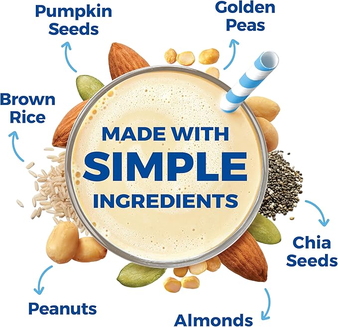 Orgain Organic Simple Vegan Protein Powder, Vanilla - 20g Plant Based Protein, Made with less Ingredients, No Artificial Sweeteners, Gluten Free, No Dairy or Lactose, 1.25 lb (Packaging May Vary)-StrideForce Fitness