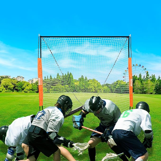 VEVOR Portable Lacrosse Goal - Complete Training Accessory Set with Extended Coverage for Youth and Adults-StrideForce Fitness