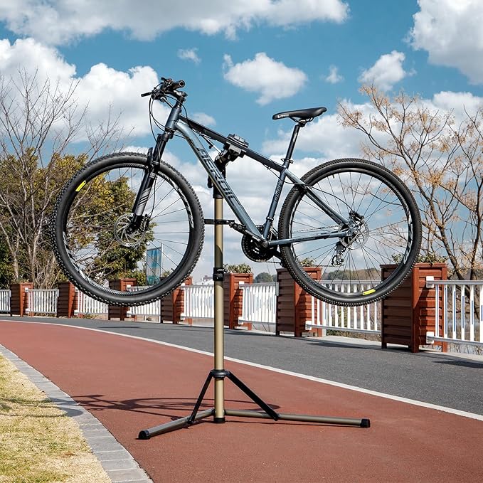 Bike Repair Stand (Max 80lbs) - Bike Stand Rack for Workstand Maintenance - E Bike Repair Stand Bicycle Shop Home Mechanics for Mountain Bike and Road Bike-StrideForce Fitness