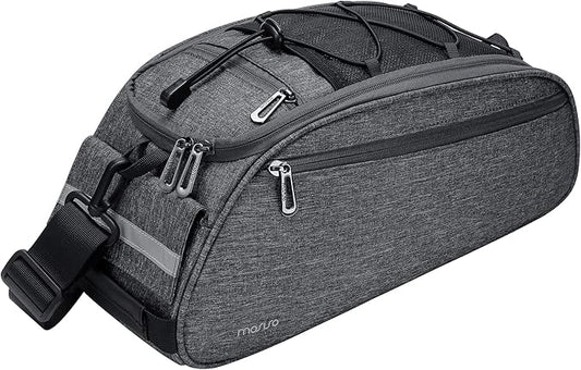 MOSISO Bike Rack Bag, Waterproof Bicycle Trunk Pannier Rear Seat Pouch Cycling Bike Carrier Backseat Storage Luggage Saddle Shoulder Bag-StrideForce Fitness