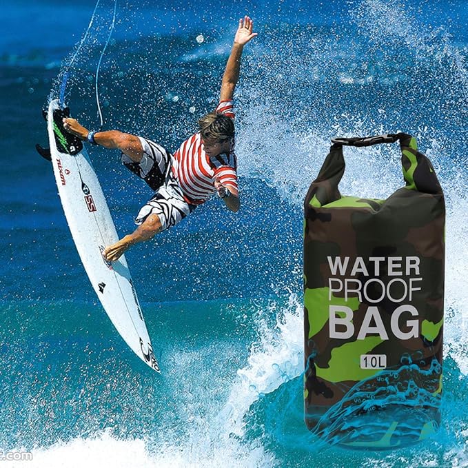 Waterproof Dry Bag 2L/5L/10L/15L/20L/30L, Roll Top Sack Keeps Gear Dry for Kayaking, Rafting, Boating, Swimming, Camping, Hiking, Beach, Fishing with Free Waterproof Phone Case-StrideForce Fitness