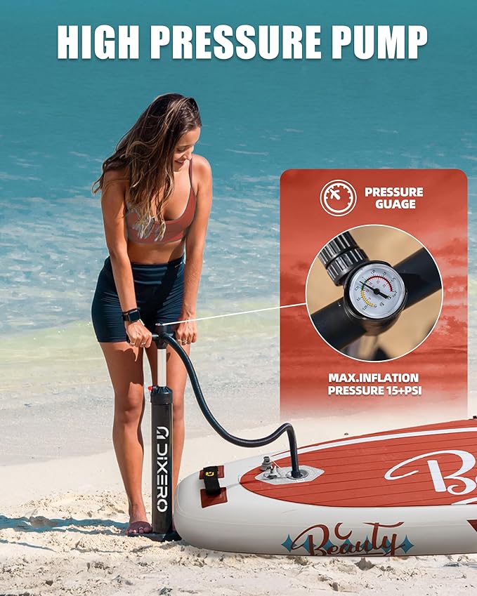 Inflatable Stand Up Paddle Board with SUP Accessories, Anti-Slip EVA Deck, 11'*33" Inflatable Paddle Boards for Adults & Youth of All Skill Levels-StrideForce Fitness