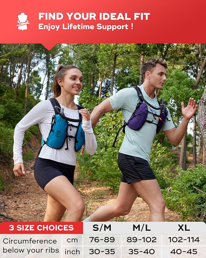 UTOBEST Upgrade Running Hydration Vest 10L, Running Backpack for Women Men Multi-Functional Storage, Adjustable Water Vest for Trail Marathon Race Jogging Cycling-StrideForce Fitness