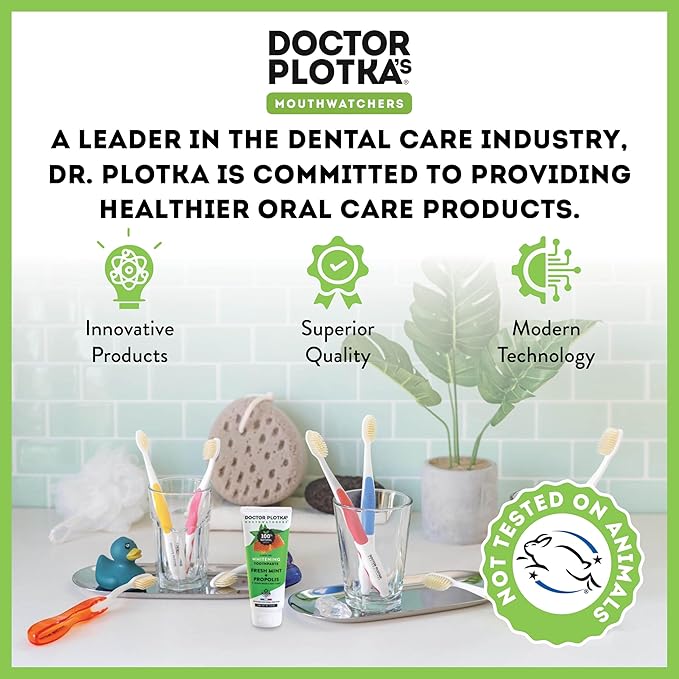 MOUTHWATCHERS Soft Flossing Manual Toothbrush for Adults, Red, Ultra Clean, Good for Sensitive Teeth and Gums, by Dr. Plotka's