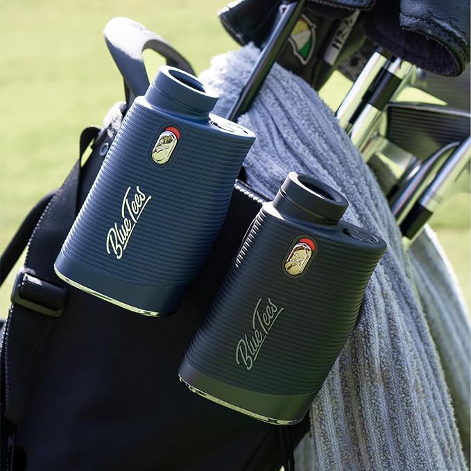 Blue Tees Golf Series 4 ULTRA Golf Rangefinder with Slope Switch, 1200 Yards, OLED Display 6X Magnification Laser Rangefinder, Slope Measurement, Magnetic Strip, Flag Pole Locking with Pulse Vibration-StrideForce Fitness