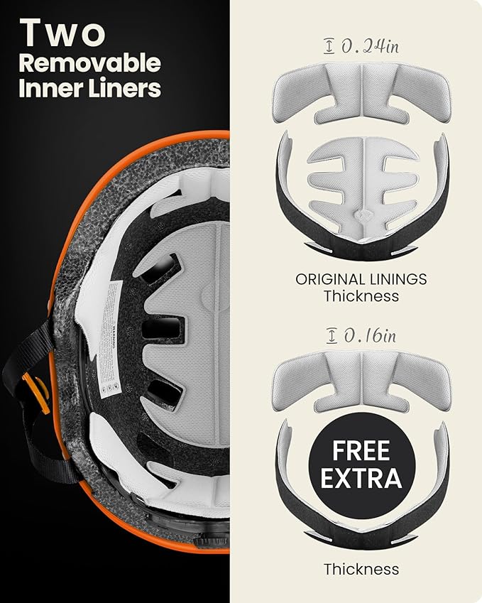 OutdoorMaster Skateboard Cycling Helmet - Two Removable Liners Ventilation Multi-Sport Scooter Roller Skate Inline Skating Rollerblading for Kids, Youth & Adults-StrideForce Fitness