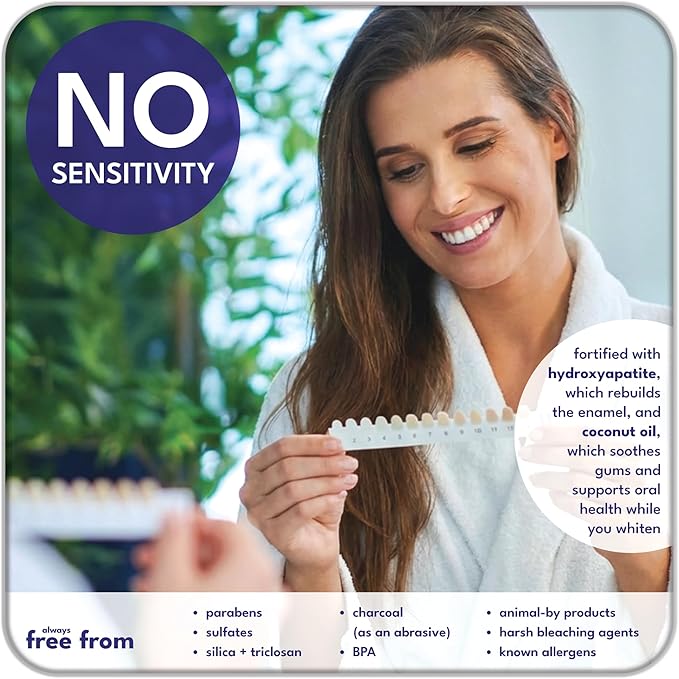 3-in-1 Professional Teeth Whitening Pen | Enamel Repairing Tooth Whitener with Nano-Hydroxyapatite & Dual Peroxide Gel | Instant Results & Zero Sensitivity | 30+ Uses