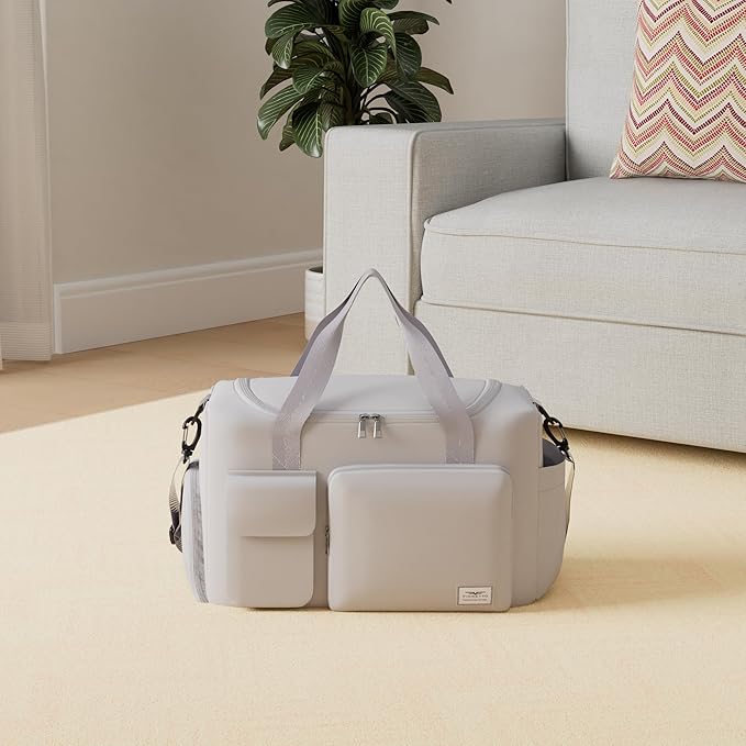 FIORETTO Women's Gym Duffle Bag with Shoes Compartment, 37L Capacity, Ideal for Travel, Gym, Sports, Duffel, Weekender-StrideForce Fitness