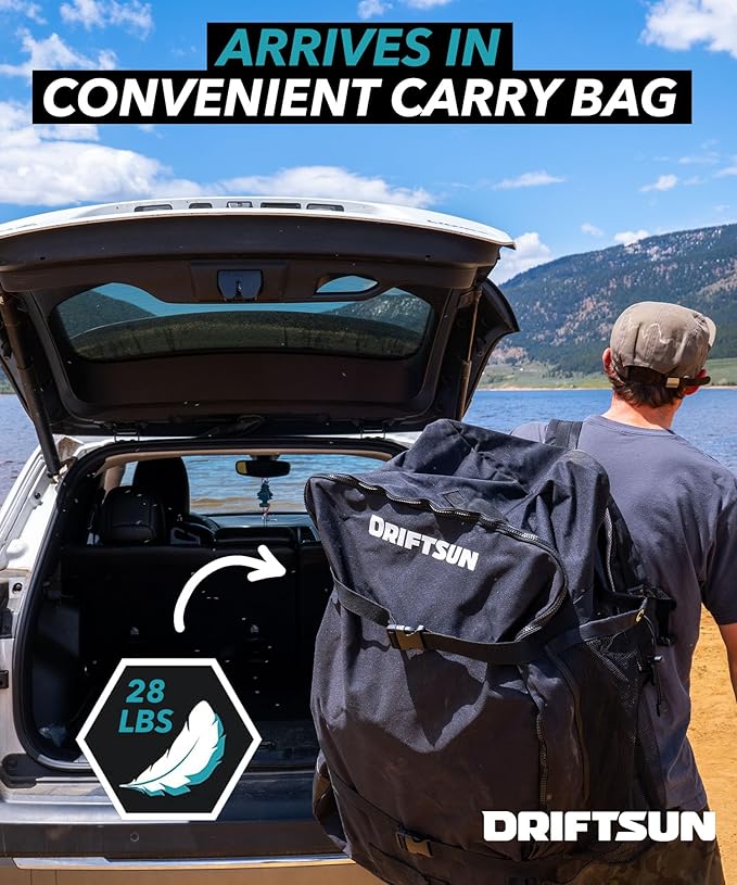 Driftsun Rover Inflatable Kayak - White Water Kayaks for 1 and 2 Person, High Pressure Dropstitch Floor Kayak for Adults with Padded Seats-StrideForce Fitness