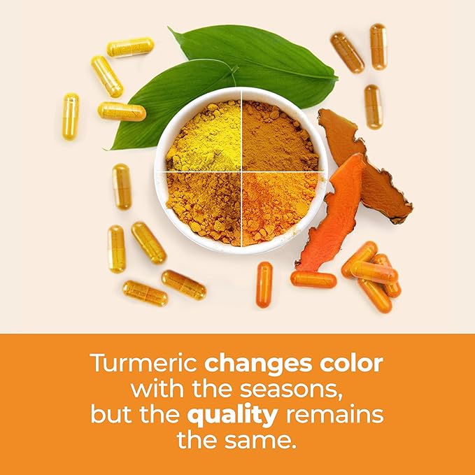 Turmeric Supplement - High Potency Turmeric Curcumin Supplement with 1500 mg Organic Tumeric and 95% Curcuminoids. Curcumin Supplements with Black Pepper for Immune & Joint Health. 60 Curcuma Capsules-StrideForce Fitness