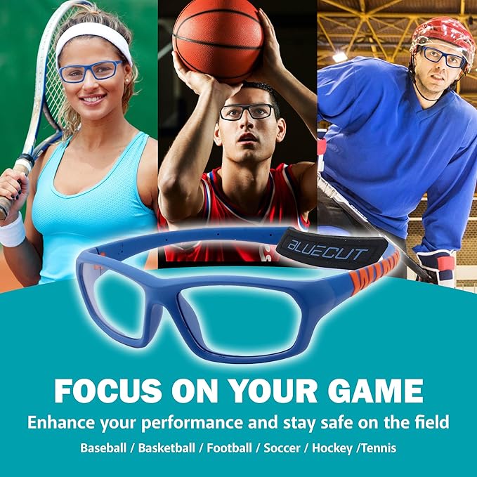 BLUE CUT Sports Protection Goggles, Anti-Fog Lenses Safety Glasses for Basketball, Pickleball and All Outdoor Sports-StrideForce Fitness
