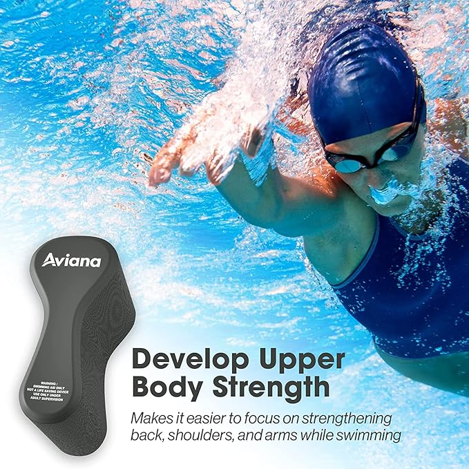 Pull Buoy Swim Training Leg Float for Adults & Youth | Swimming Pool Strokes & Upper-Body Strength EVA & BPA Free-StrideForce Fitness