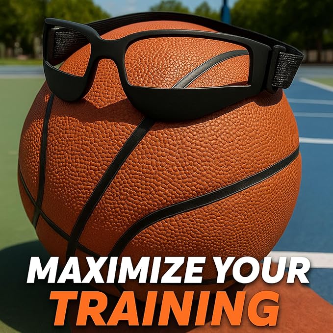 Liberty Imports 12 Pack Basketball Dribbling Goggles Adjustable Sport Training Glasses Aid for Team Training Aid Basketball Equipment Safety Specs for Adult Teenagers Youth-StrideForce Fitness