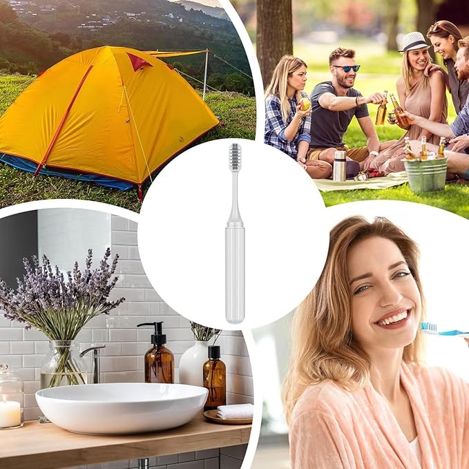 Orthodontic Toothbrush - Folding Portable Travel Toothbrush | Soft Bristle Braces Cleaning Set | Care Solution Sensitive Gum Support for Adults, Kids, Business Trip Daily Multiple Used