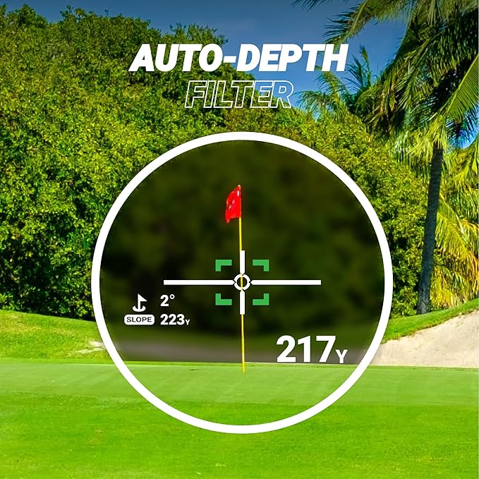 Blue Tees Golf Series 4 ULTRA Golf Rangefinder with Slope Switch, 1200 Yards, OLED Display 6X Magnification Laser Rangefinder, Slope Measurement, Magnetic Strip, Flag Pole Locking with Pulse Vibration-StrideForce Fitness