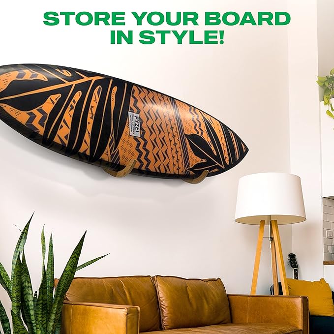 COR Surf Surfboard Wood Rack for Long Boards and Short Boards Works Indoor and Outdoor-StrideForce Fitness