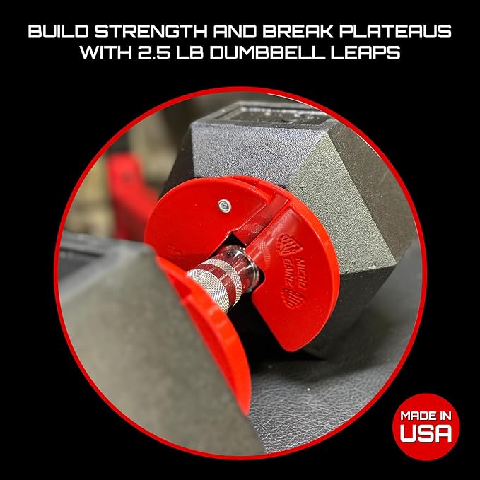 Micro Gainz Dumbbell Fractional 1.25lb Weight Plate, Ideal for Micro Loading, (Choose Color) 4 Piece Fractional Weight Plates, Designed for Dumbbell Training, Made In USA-StrideForce Fitness