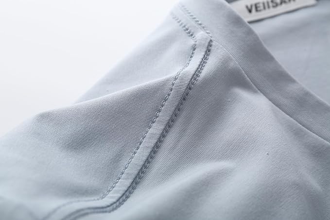 VEIISAR Premium V Neck T Shirts for Men - Modern Fitted Tees Vneck Undershirts-StrideForce Fitness