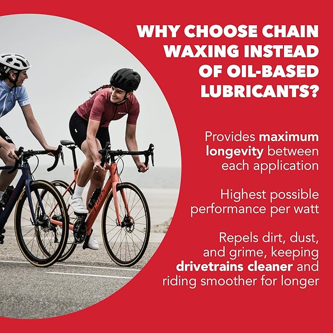 SILCA Secret Bike Chain Wax Blend, 500g - Hot Melt Wax Bicycle Chain Lube with Nano Tungsten Disulfide - The Fastest Lubricant On The Market - Easy Boiler Bag Application-StrideForce Fitness