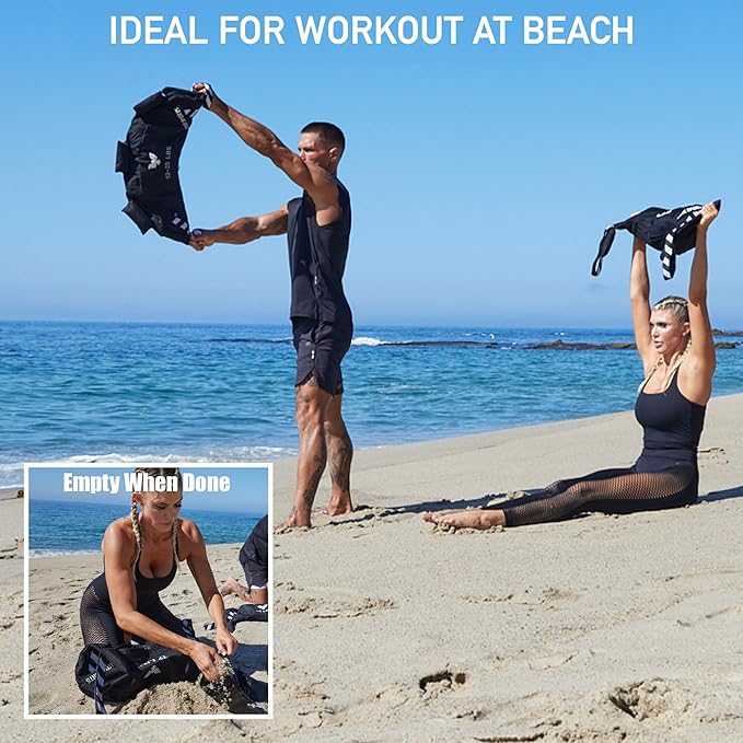 Elite Sports Bulgarian Canvas Bag, Fitness Canvas MMA Gym Cross Workout Training Sandbag 17, 25, 33, 45 lbs (UNFILLED)-StrideForce Fitness