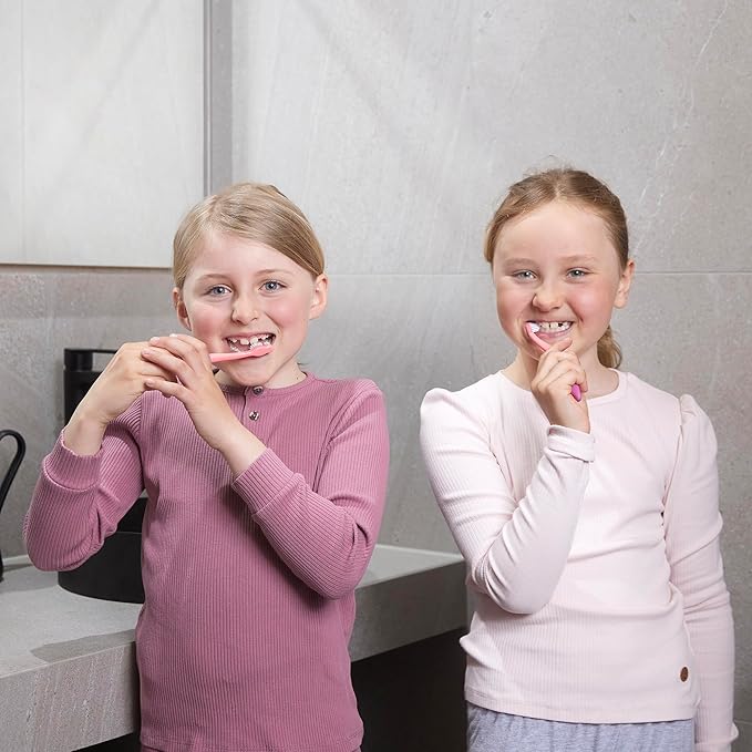 Jordan* | Step 2 Kids Toothbrush | 3-5 Years, Soft Bristles, BPA Free,4 Pack | Blue & Green