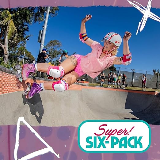 187 Killer Pads Six Pack Pad Set, Elbow Pads, Knee Pads, and Wrist Guards - Ideal for Skateboarding, Roller Skating, and Inline Skating-StrideForce Fitness