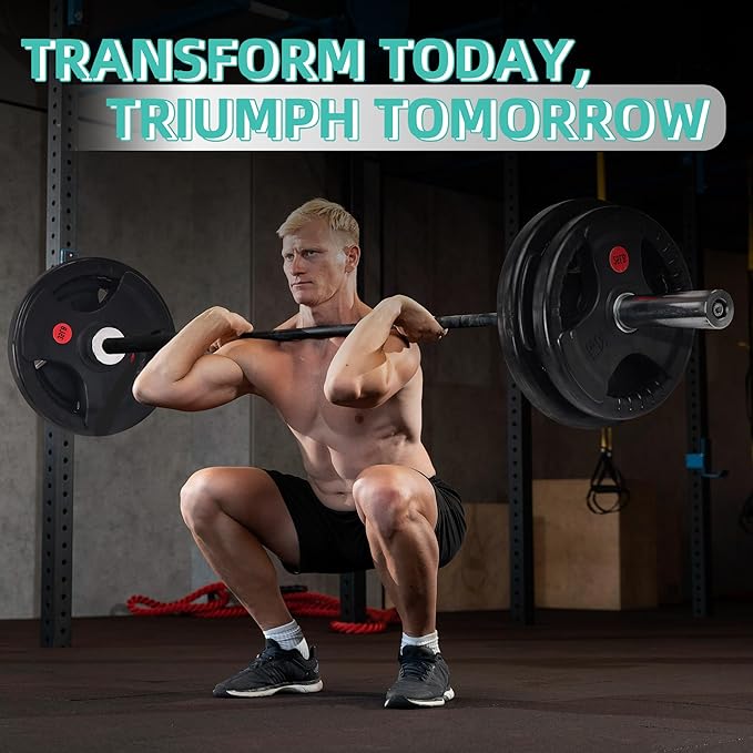 Olympic Cast Iron 2-Inch Weight Plates for Strength Training & Weightlifting, 255 Pounds Set, Multiple Packages-StrideForce Fitness