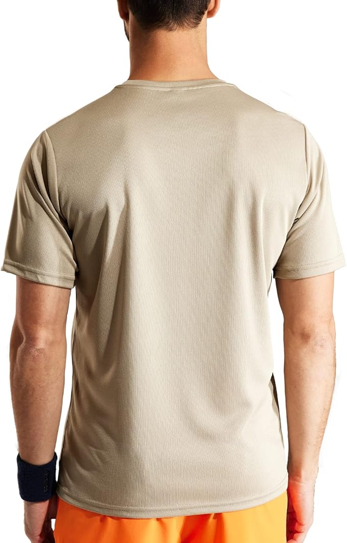 MIER Men's Quick Dry Workout Shirts Moisture Wicking Running Athletic Performance T-Shirts Recycled Polyester Top Tee-StrideForce Fitness