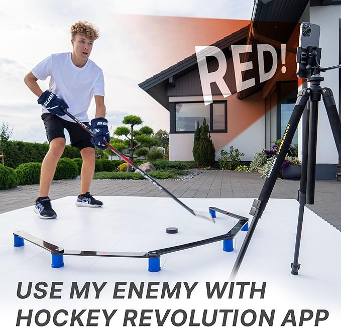 Hockey Revolution Lightweight Stickhandling Training Aid, Equipment for Puck Control, Reaction Time and Coordination-StrideForce Fitness