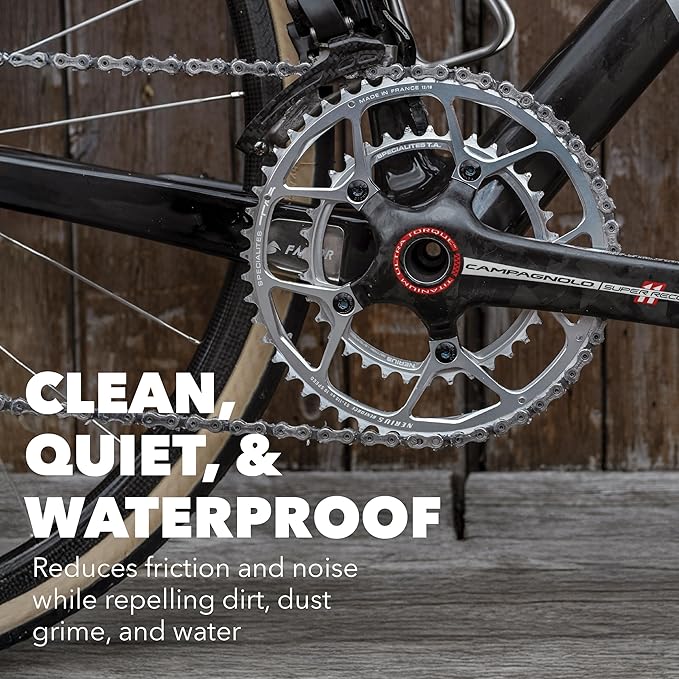 SILCA Super Secret Bike Chain Lube - Liquid Chain Wax to Clean, Smooth & Silence - Ultra Fast Bike Lube - Special Formula for Friction Reduction & Improved Wattage Output in All Weather-StrideForce Fitness