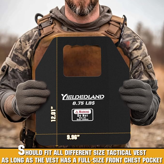 Curved Weight Vest Plates, 5.75/8.75lbs Pairs, Weighted Vest Men Woman, Strength and Endurance Training, Fitness Workouts, Running, Walking-StrideForce Fitness