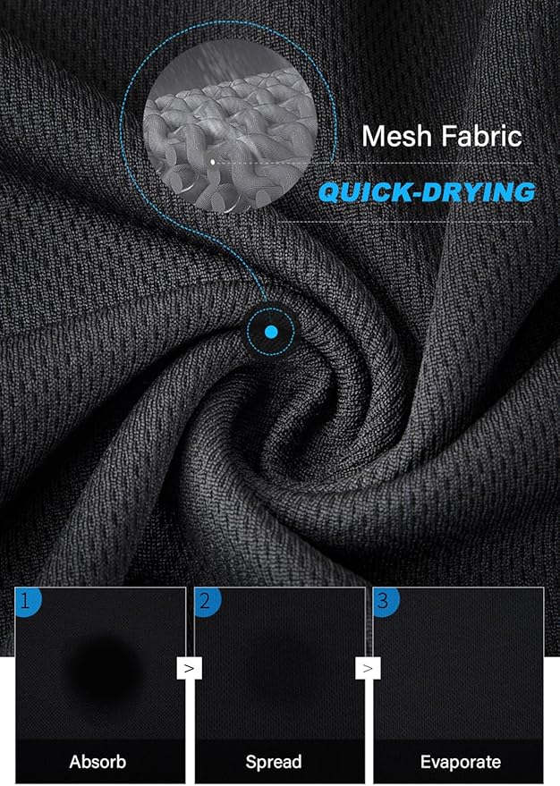 Boyzn 1, 3, 5 or 7 Pack Men's Workout Running Shirts, Dry Fit Moisture Wicking T-Shirt, Gym Athletic Short Sleeve Tee Shirts-StrideForce Fitness