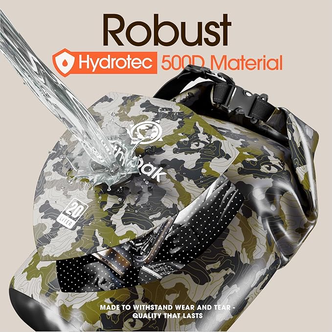 Earth Pak Waterproof Dry Bag - Roll Top Waterproof Backpack Sack Keeps Gear Dry for Kayak with Waterproof Phone Case-StrideForce Fitness