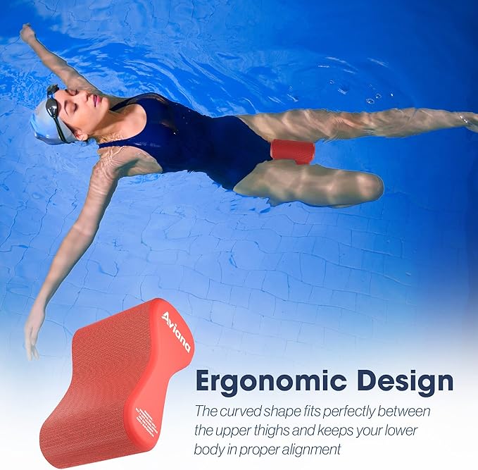 Pull Buoy Swim Training Leg Float for Adults & Youth | Swimming Pool Strokes & Upper-Body Strength EVA & BPA Free-StrideForce Fitness