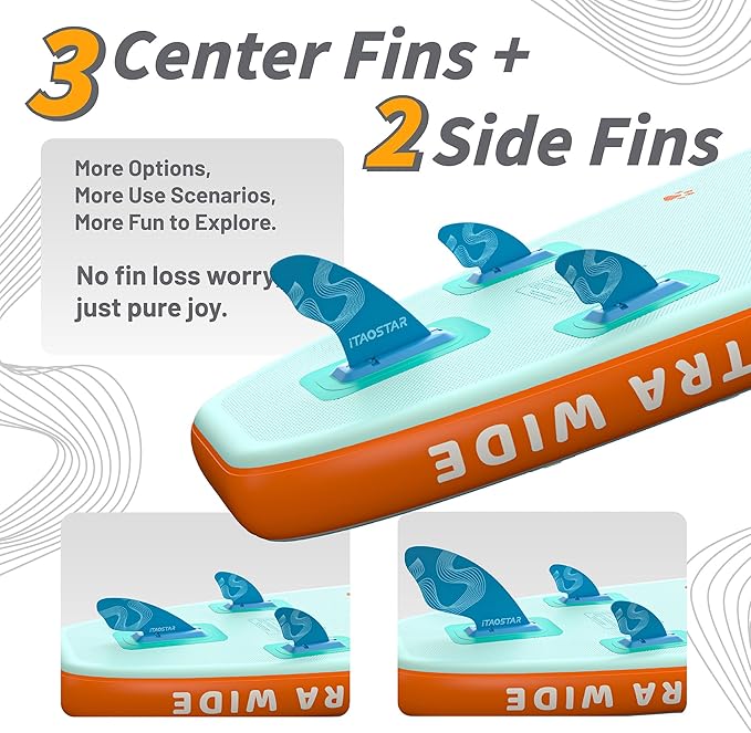 Joy 8'×29"/11'×35" Inflatable Paddle Board for Kids, One-Stop Premium SUP Accessories, Stand Up Paddle Board for More Balance, Tailored Fins for More Fun-StrideForce Fitness