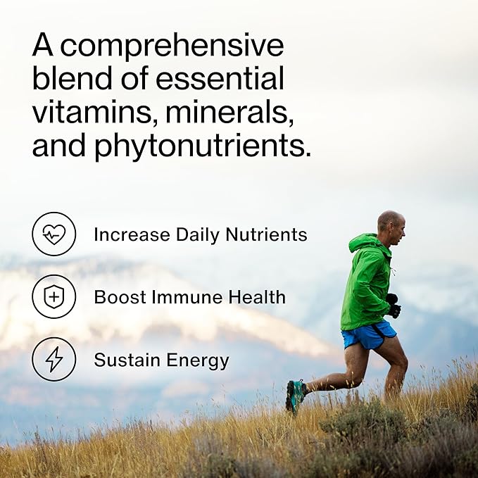 Momentous Essential Multivitamin for Women & Men - Complete Vitamin & Mineral Complex for Athletes & Wellness Enthusiasts - GMO- & Gluten-Free - NSF Certified for Sport - 30 Servings-StrideForce Fitness