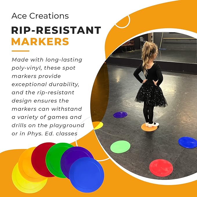 9 Inch Poly Vinyl Spot Markers-StrideForce Fitness