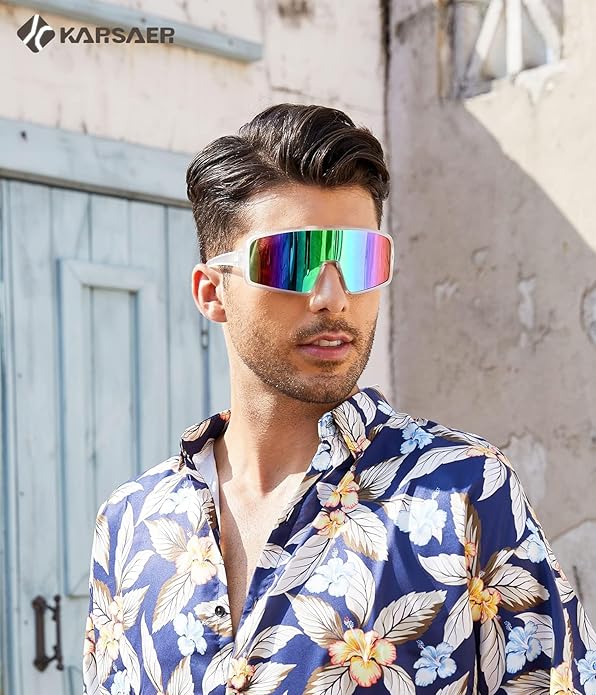 Karsaer Vision Sports Sunglasses Cycling Glasses Baseball Softball Sunglasses Unisex for Adult Youth Kids Boys Girls 8-16-StrideForce Fitness