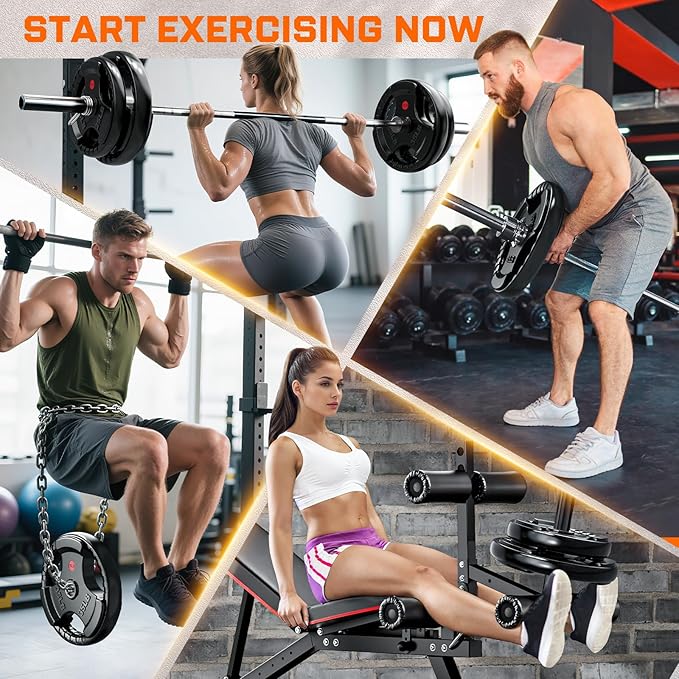 XDDIAS Rubber Weight Plates for Barbell, 2-Inch Olympic Grip Plate for Strength Training, Weightlifting and Bodybuilding in Home & Gym, Solid Cast Iron Weight Plates Pair and Sets-StrideForce Fitness