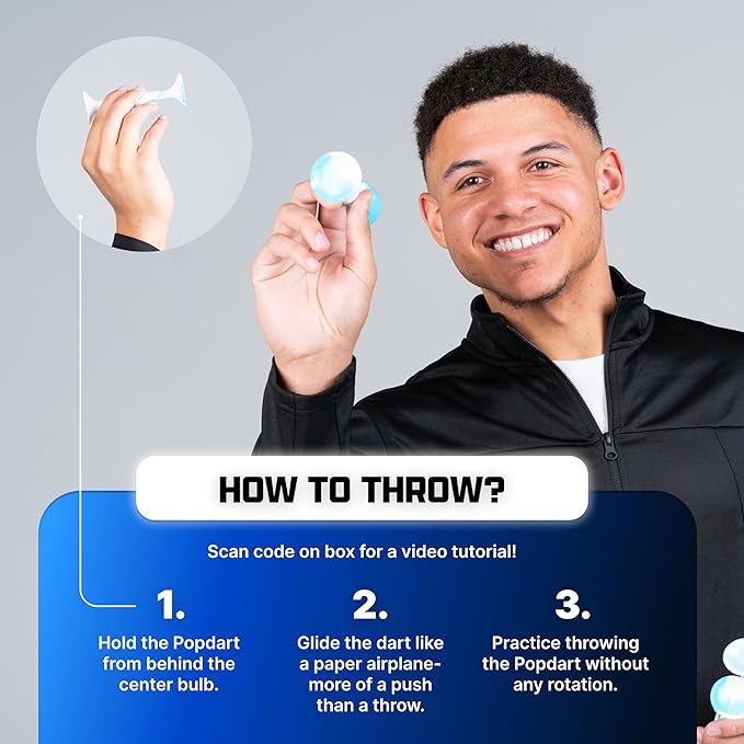 Popdarts Pro Pack (Blue and Green) - Indoor, Outdoor Suction Cup Throwing Game - Competition with a POP-StrideForce Fitness