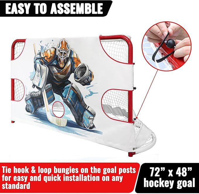 Hockey Shooting Target for Net - Hockey Net Goalie Target -Hockey Goal Targets for Practicing Shooting Accuracy - Hockey Training Equipment-StrideForce Fitness