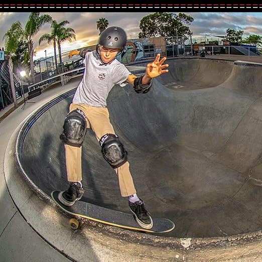 187 Killer Pads Knee Pads, Elbow Pads Combo Pack, Black, Small/Medium-StrideForce Fitness