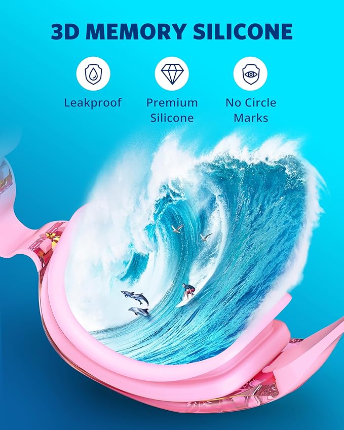 Aegend Swim Goggles, Swimming Goggles No Leaking Full Protection Adult Men Women Youth-StrideForce Fitness