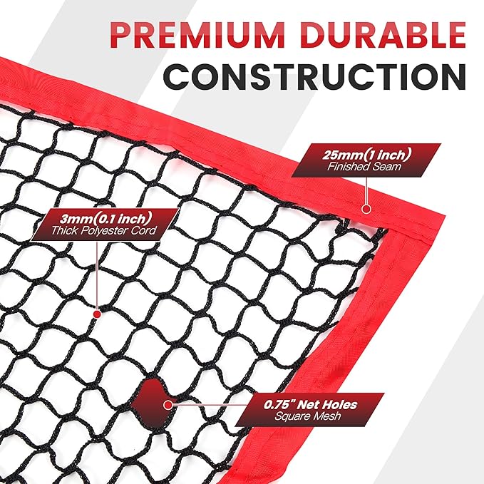 Golf Practice Net - Heavy Duty Driving Range Net with High Impact Chipping Target, Include Carry Bag and Golf Balls for Indoor Outdoor-StrideForce Fitness