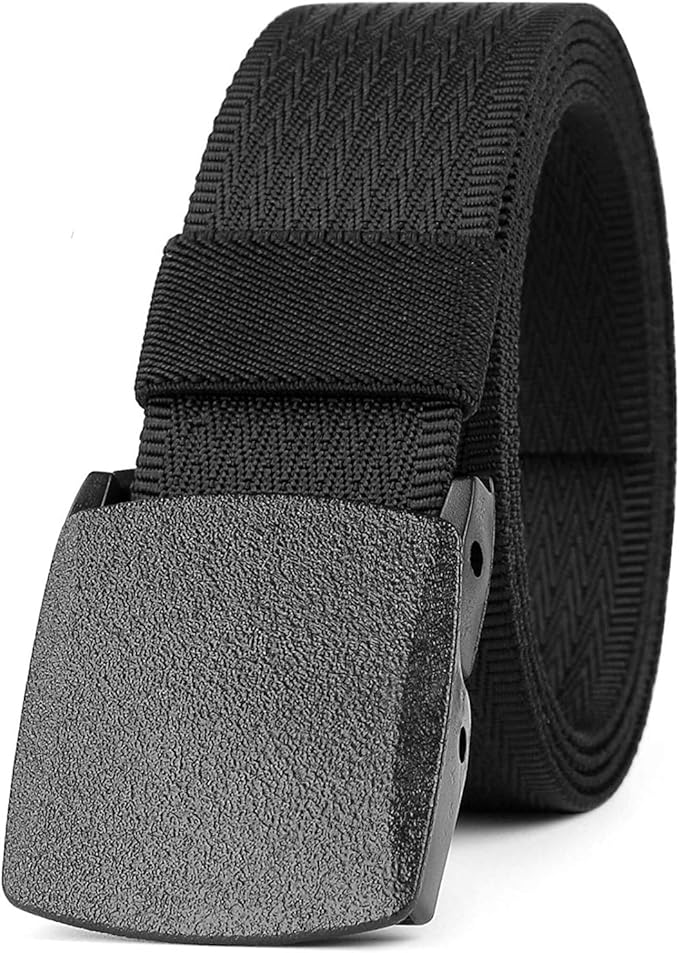 JASGOOD Nylon Canvas Breathable Military Tactical Men Waist Belt With Plastic Buckle-StrideForce Fitness