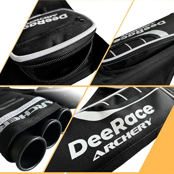 DEERACE Archery Hip Quiver, 3 Tubes Arrow Holder for Compound and Recurve Bow-StrideForce Fitness