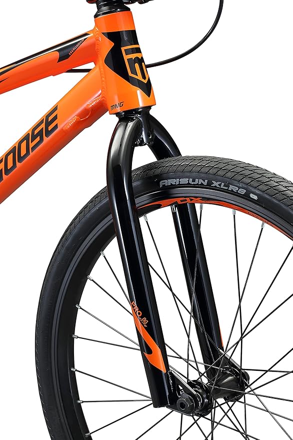 Mongoose Title Pro or Elite BMX Race Bike with 20 or 24-Inch Wheels in Red, Orange, or Black, Beginner or Returning Riders, Featuring Lightweight Tectonic T1 Aluminum Frame and Internal Cable Routing-StrideForce Fitness