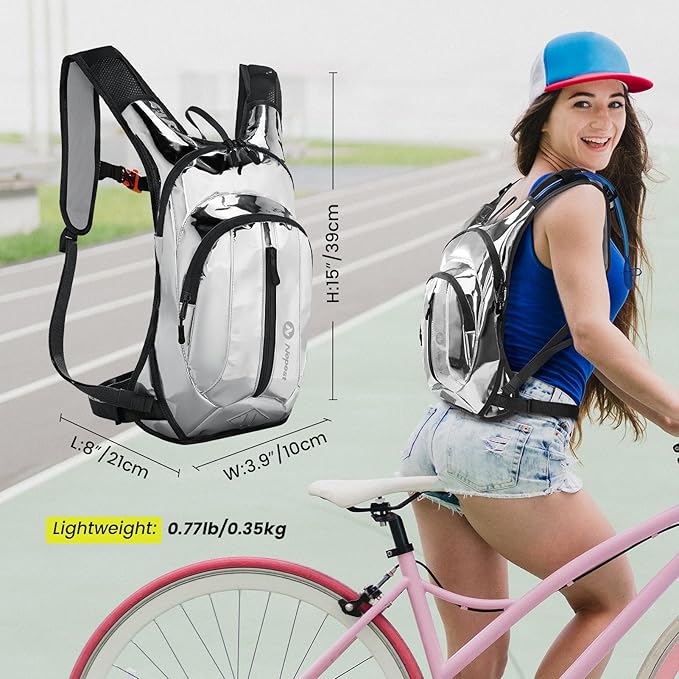 Nepest Hydration Pack Backpack for Women & Men, Lightweight Water Backpack with 2L Water Bladder for Hiking Cycling Running Biking-StrideForce Fitness